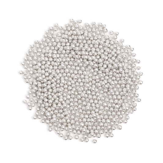 SILVER SUGAR PEARLS - Elementy Dekoracyjne_Słodki Bufet